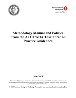 Methodology Manual and Policies From the ACCF/AHA Task Force on ...