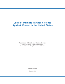 Costs of intimate partner violence against women in the United States ...
