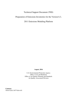 Technical Support Document (TSD) Preparation of Emissions Inventories ...