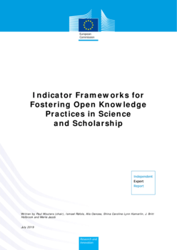 Indicator frameworks for fostering open knowledge practices in science ...