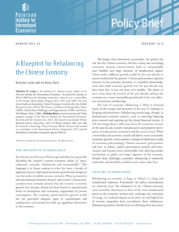 A Blueprint for Rebalancing the Chinese Economy - Overton