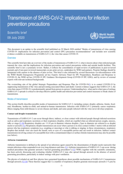 Transmission Of SARS-CoV-2: Implications For Infection Prevention ...