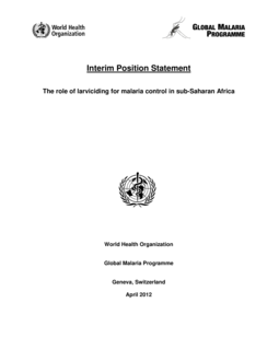 The role of larviciding for malaria control in sub-Saharan Africa ...